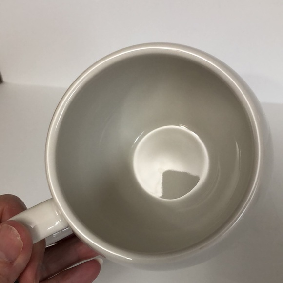 Starbucks Set Of Two White Round Barrel Silver Lettering 14oz. 2014 Coffee Mugs - Picture 6 of 13